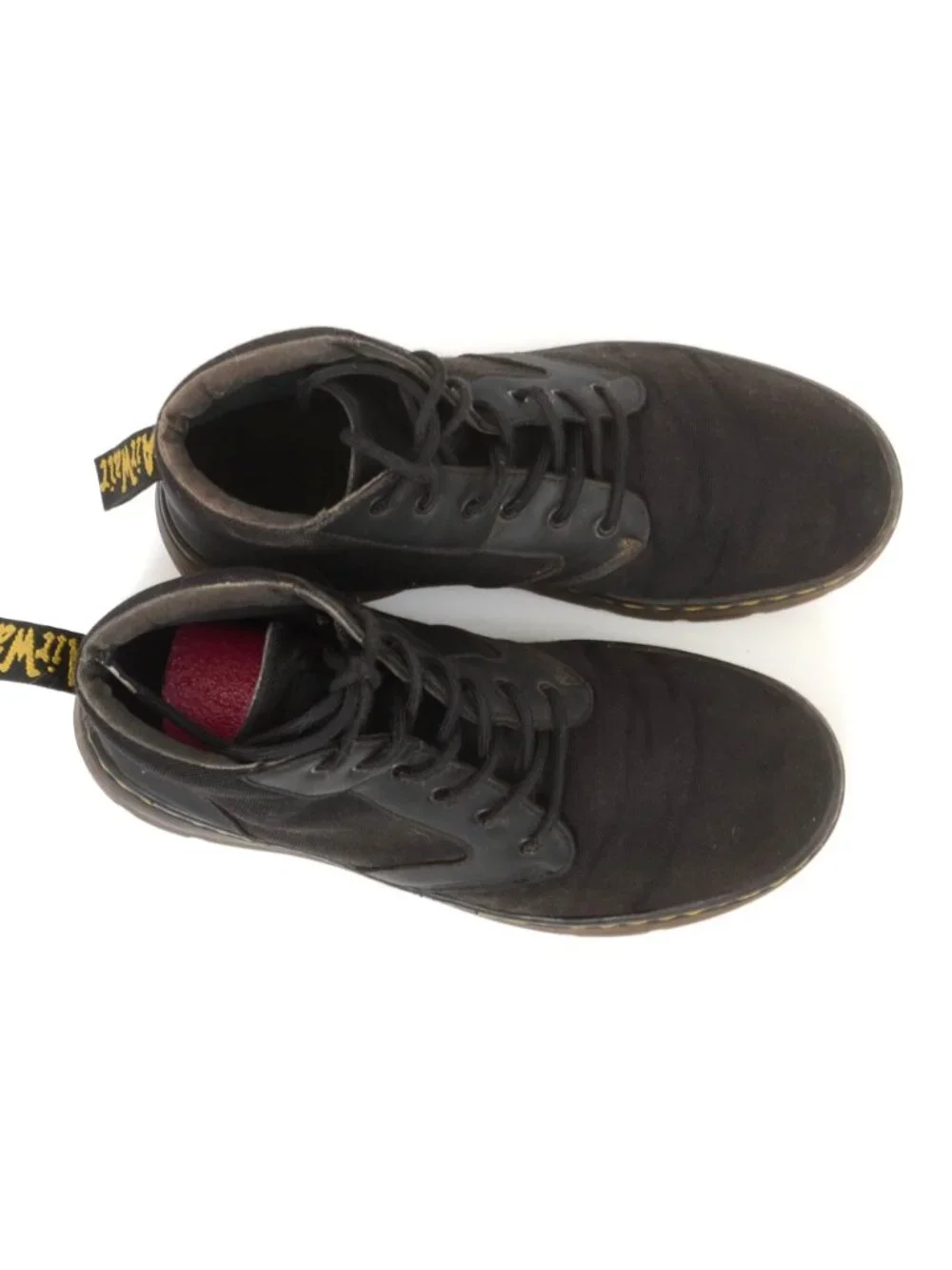 Dr. Martens Bonny Boots Men's 10 Women's 11 Black AirWair Nylon Leather Combat